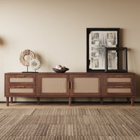 79"W Floor Standing TV Stand with Cabinets and Drawers for TVs Up to 85"