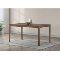 Capri Rectangular Dining Table with Sleek Modern Frame by George Oliver