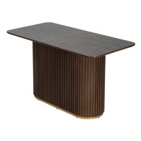 Solace Organic Modern Wood Counter Table with Sculptural Pedestal Base by George Oliver