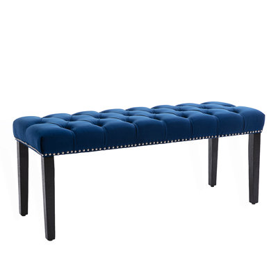 Upholstered Tufted Bench Ottoman, Dining Bench by Mercer41