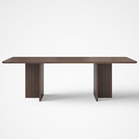 94.5" Round Dining Table For 10 Person, Walnut by Corrigan Studio