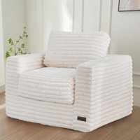 Giant Bean Bag Chair Upholstered Floor Sofa With Pillows And Armrests Large Bean Bag Sofa Plush Chair Bean Bag Couch by Trule