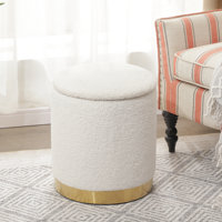 Round Storage Ottoman With Tray by Mercer41