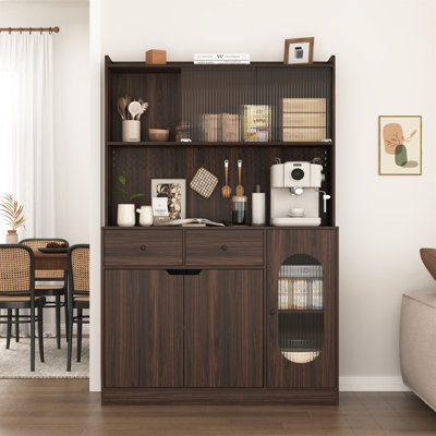 71"Tall Kitchen Pantry Storage Cabinet by Ophelia & Co.