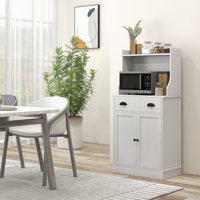 HOMCOM Microwave Cabinet With Storage Drawer by Lark Manor
