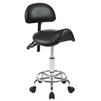 Saddle Stool With Back Support by 17 Stories