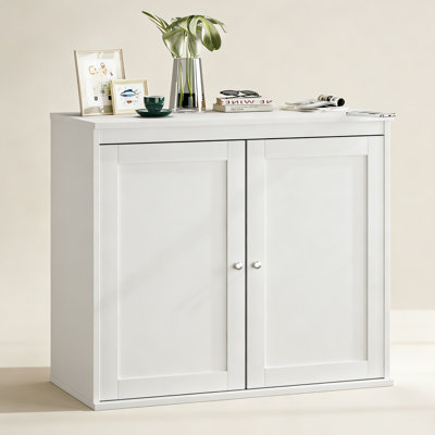 Kitchen Storage Cabinet with Double Doors, Coffee Bar Cabinet with Adjustable Shelves, Sideboard Buffet for Dining Room, Living Room or Entryway, Mode by George Oliver