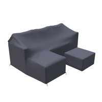 All-Weather Wicker Outdoor Conversation Set Group Seating Sectional Sofa Patio Furniture Covers by Latitude Run