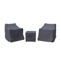 Aljaquan Metal Outdoor Bistro Conversation Set Patio Furniture Covers by Latitude Run