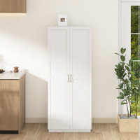 30" W Kitchen Pantry Storage Cabinet With 10 Door Shelves by Latitude Run