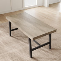 Industrial Dining Table for 6-8 People, 70 Inch Long Rustic Wood Top with Legs, for Kitchen, Living Room, Patio by 17 Stories