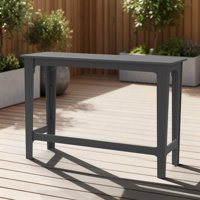 Bar Height Patio Table 60.2" Rectangle For Patio, Garden, Yard, Balcony, Poolside by Red Barrel Studio