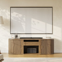 70" Mid-Century Modern Tv Stand With Ultra-Short Throw Projector Cabinet by George Oliver