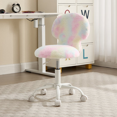Mushroom Swivel Height Adjustment Kids Chair With Wheels by Ivy Bronx