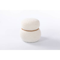 WKJY   Snowman Stool, Greig Plush Cushion, Playful And Cute, Suitable  Any Spacehite by Red Barrel Studio
