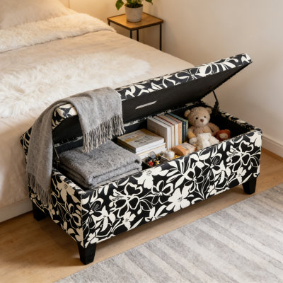 Roligv Storage Bedroom Benches  with Soft-Close Hinges by Dakota Fields