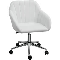 Faux Leather Office Chair, Adjustable Swivel Design For Office, Sleek Modern Look & Comfy Seating by Red Barrel Studio