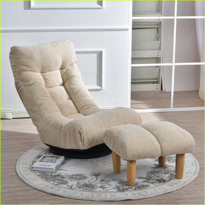 Lazy Reclining Sofa Chair for Kids/Teens – Ergonomic Adjustable Design | Cotton | Seat Depth 22.8 by Trule