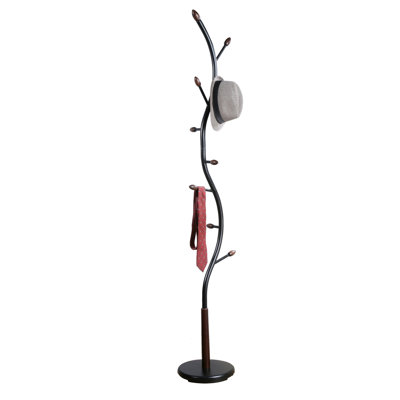 Metal  And  Standing Coat Rack by Wrought Studio