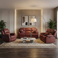 PLATO Eco-Leather 8 Piece Manual Reclining Living Room Sofa Set by Ophelia & Co.