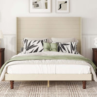 Stylish High Headboard Platform Bed by House of Hampton