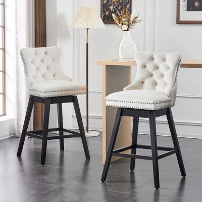 Timm Swivel Bar Stool by Rosdorf Park