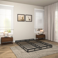 Box Spring High Metal Spring Only, Heavy Duty Mattress Foundation With Fabric Cover, Easy Assembly by Alwyn Home