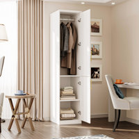 Compact 2-Door Wardrobe In Elegent Design