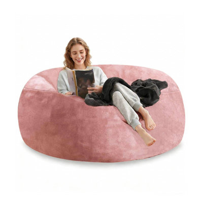 6FT Bean Bag Chair for Adults, Floor Bean Bags Offers Ample Space for Adults,Memory Foam Giant Bean Bags,Lounger Versatile Design Suits Any Room,Movi by Latitude Run