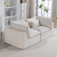 74.8" Wide Comfy Cloud Couch Loveseat Sofa by Orren Ellis