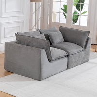 74.8" Wide Comfy Cloud Couch Loveseat Sofa by Orren Ellis