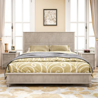 3-Piece Bedroom Set With A King Size Bed And 2 Nightstands by Latitude Run