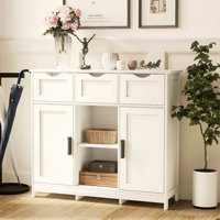 Storage Cabinets,Wooden Floor Cabinet,With Drawers And Shelves Storage Cabinets,Accent Cabinet For Living Room,Bedroom,Bathroom Furniture Home Decor by Ophelia & Co.