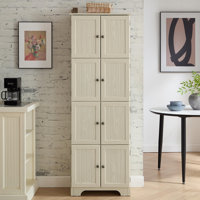 Elegant 8-Door Storage Cabinet With 4 Shelves, Ideal For Organized And Stylish Home Decor In Living Rooms, Kitchens, And Offices by Latitude Run