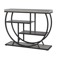 39 in Modern Console Table for Entryway, 4 Tier Hallway Table with Storage by George Oliver