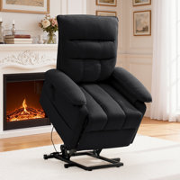 Power Lift Recliner,Electric Recliner Chair for Elderly ,Linen Upholstered Recliner Chair with Side Pockets