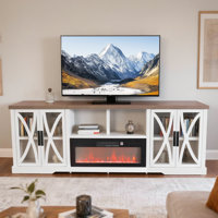 93"W Farmhouse Tv Stand For Tvs Up To 100", Entertainment Center Tv Console With Storage Cabinets And Adjustable Shelves by Ophelia & Co.