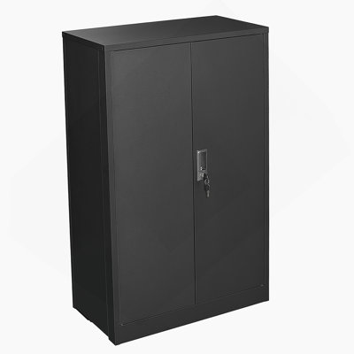 Metal Storage Cabinet With Locking Doors And Adjustable Shelf by Ebern Designs