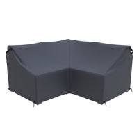 Bryonny Modular L-Shape Outdoor Conversation Sets Sectional Sofa Cover by Latitude Run