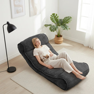 Adjustable Backrest Floor Chair 5-Way Position Recliner For Meditation Reading Or Lounging by Mercer41