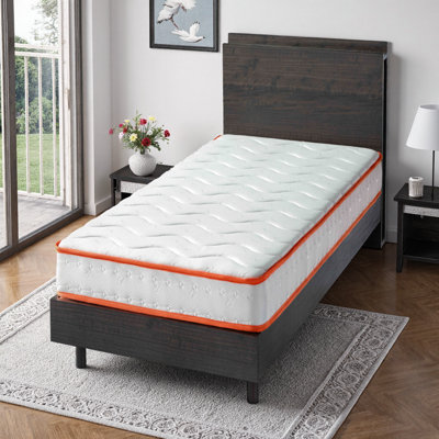 6 Inch Twin Hybrid Mattress in a Box - Medium Soft Feel with Motion Isolation, Pocket Springs & CertiPUR-US Foam for Superior Pressure Relief by Latitude Run