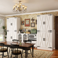 71" Storage Cabinet With Doors And Drawer by Wrought Studio