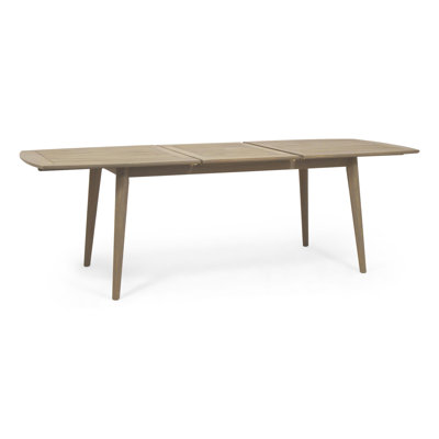 Outdoor Wood Table, Gray Finish, Expandable - Versatile Piece Table In For Living Spaces by One Allium Way