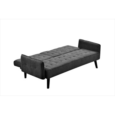 72" Sleeper Sofa Bed - Convertible Folding Backrest To Full Bed With Cup Holder & Drop-Down Table - Space Saving Linen Sofa For Small Spaces - Easy As by George Oliver