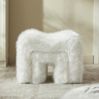 Catargiu 2 - Piece Faux Fur Upholstered Ottoman by Ebern Designs