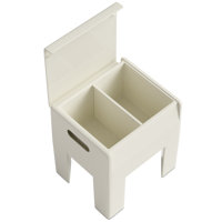 Ottoman With Storage Storage Stool,Storage Space, Multifunctional Plastic End Table Small Side Table For Bedroom, Dorm And Small Spaces