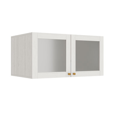 Modern 2-Door Storage Cabinet With Frosted Glass by Ebern Designs
