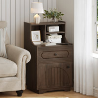 Modern Farmhouse Nightstand With shelves