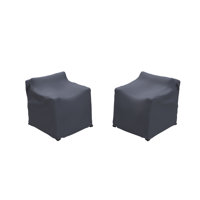 Amina Outdoor Acacia Lounge Chair Covers by Joss & Main