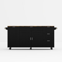 63" W Kitchen Island With Leaf by Latitude Run